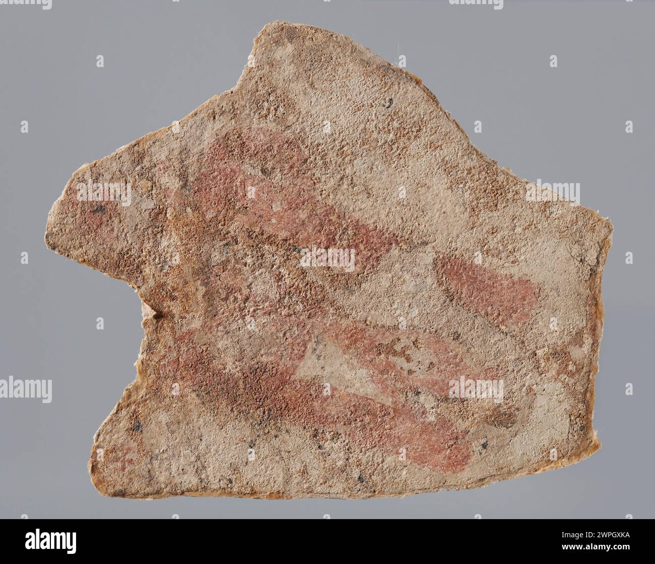 Dieses Negativbild vom späten 9. Bis frühen 10. Jahrhundert veranschaulicht die frühmittelalterliche europäische Kunst mit Rückmaltechniken. Stockfoto