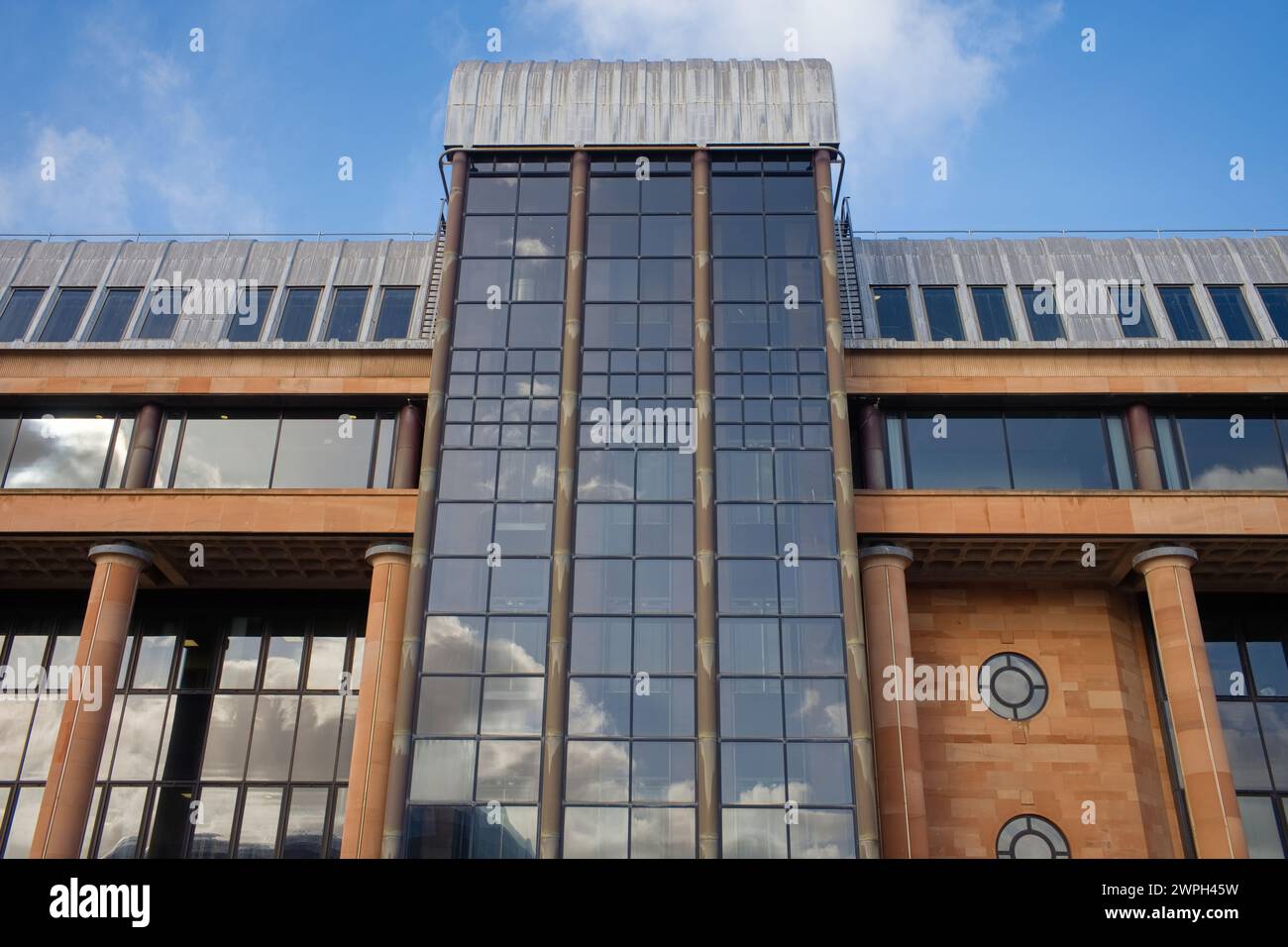 Ich schaue auf das Hofhaus von Newcastle Stockfoto