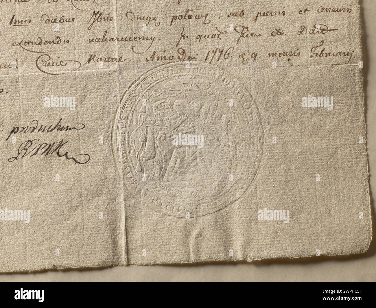 Porträt oder Darstellung von Ignacy Jakub Massalski, einem Bischof der katholischen Kirche, das 1776 zu seinen Lebzeiten (1727–1794) geschaffen wurde. Stockfoto