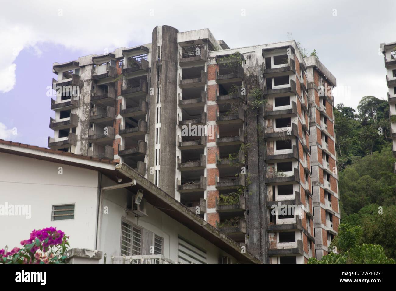 Verlassene alte Eigentumswohnungen in Malaysia Stockfoto