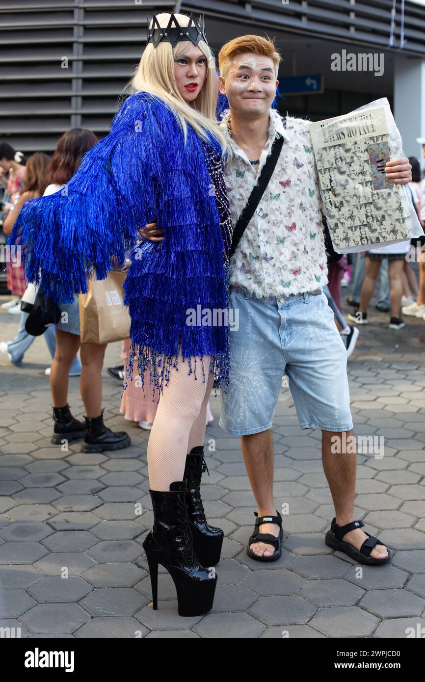 7. März 2024. Fan Dressing beim Taylor Swift the Eras Tour Konzert in Singapur Stockfoto