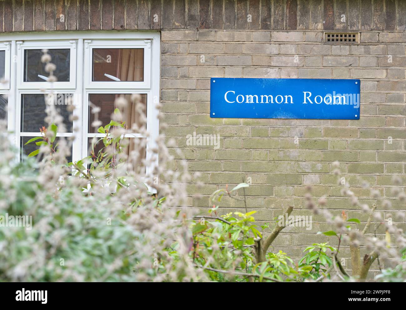 Gemeinschaftsraum in Oundle - England - öffentliche (d. h. private) 11-18 koedukative Internate und Tagesgebühren zahlende Schule, gegründet 1556, um kostenlose Bildung anzubieten. Stockfoto