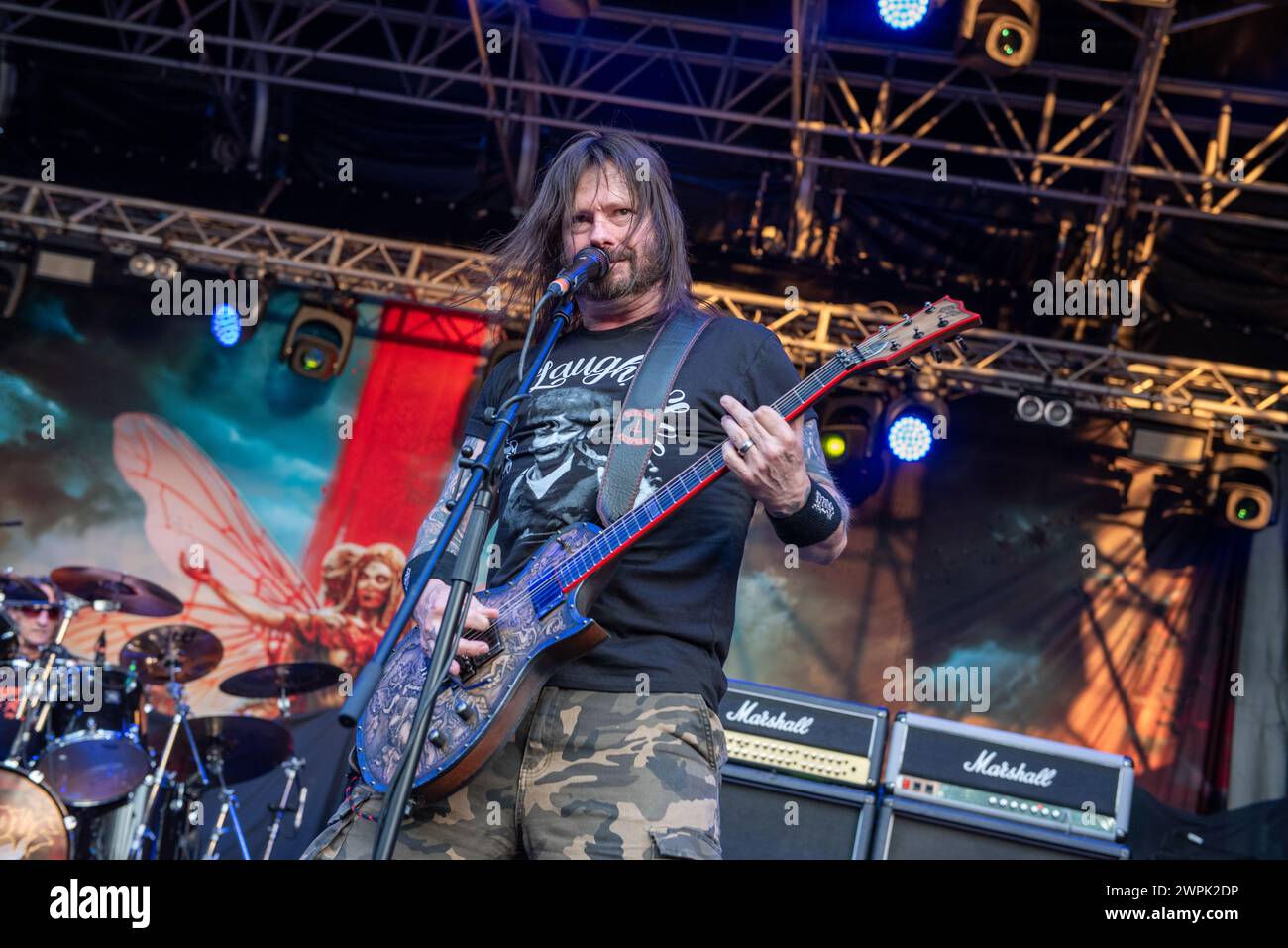 17. Juli 2022: Gary Holt - Exodus gibt ein Konzert beim Luppolo in Rock Festival in Italien Stockfoto