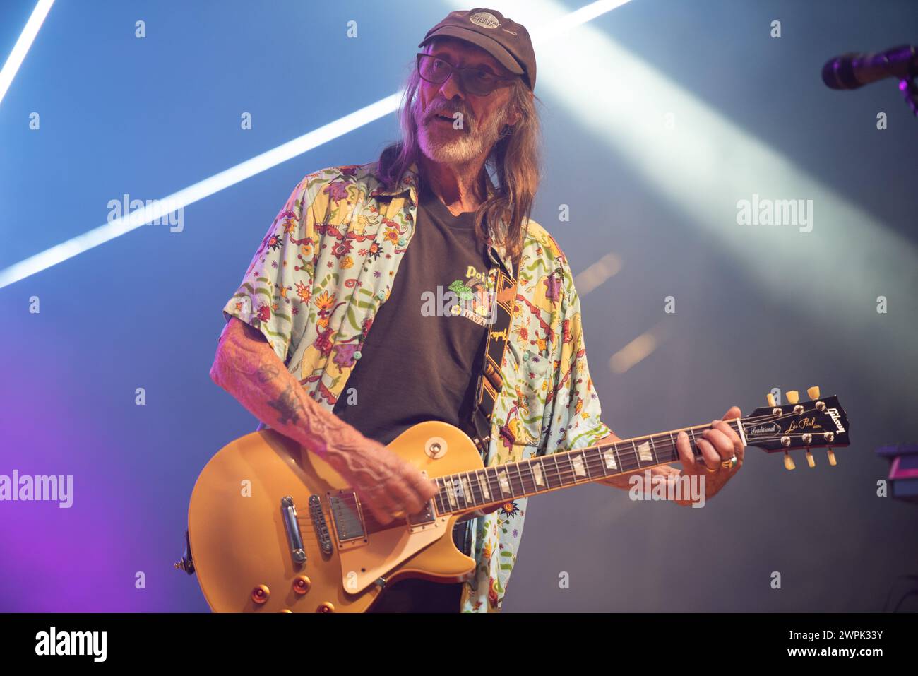 2. September 2022: Dave Brock - Hawkwind gibt ein Konzert beim 2 Days Prog + 1 Festival in Italien Stockfoto