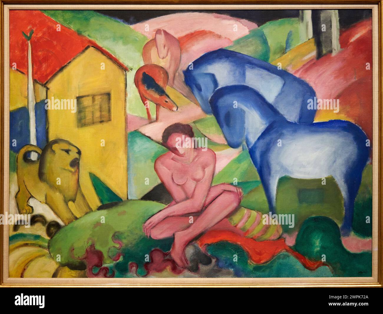 „Der Traum“, 1912, Franz Marc, (1880-1916), Thyssen-Bornemisza-Museum, Madrid, Spanien, Europa Stockfoto