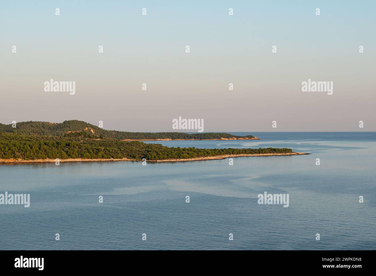 Schöne Landschaft aus Thassos, Griechenland Stockfoto