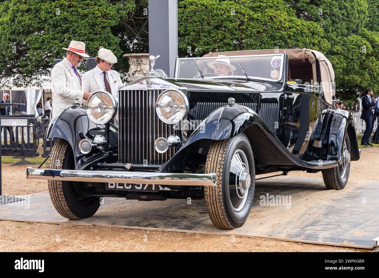 Rollt Royce Phantom II auf dem Concours of Elegance Stockfoto