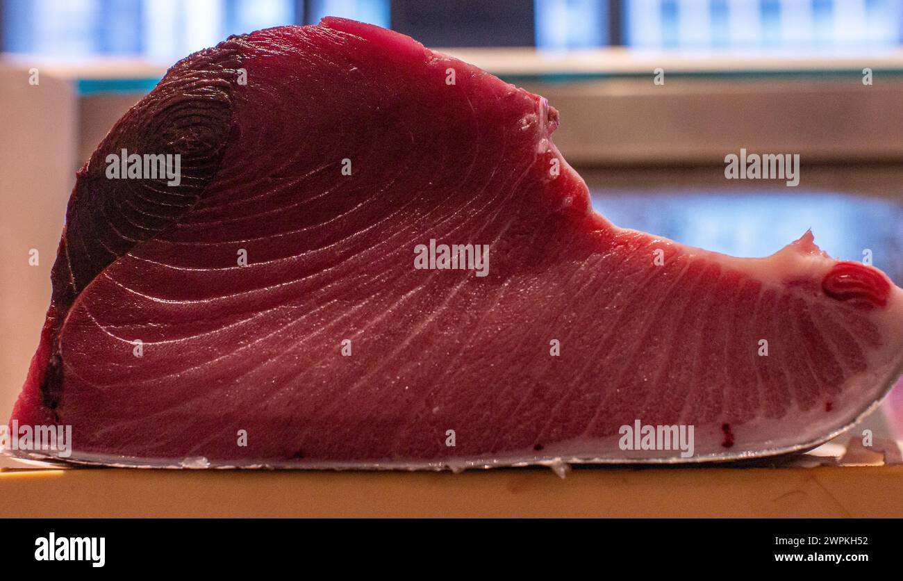 Roher Thunfisch im Restaurant Zuma, hongkong Stockfoto