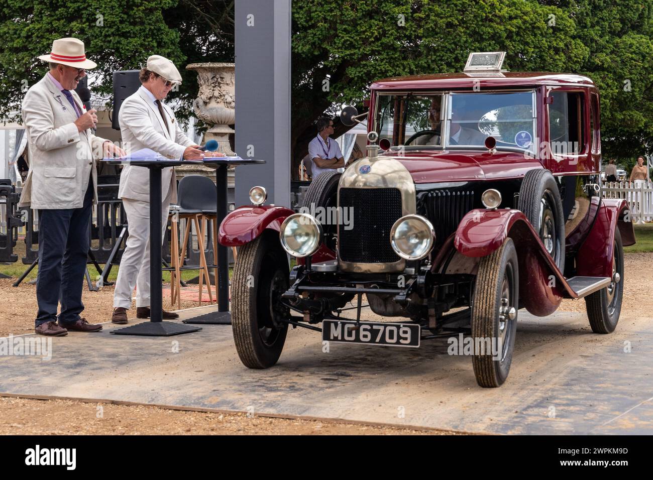 MG Bullnose wird auf dem Concours of Elegance 2023, Hampton Court Palace, London, präsentiert Stockfoto