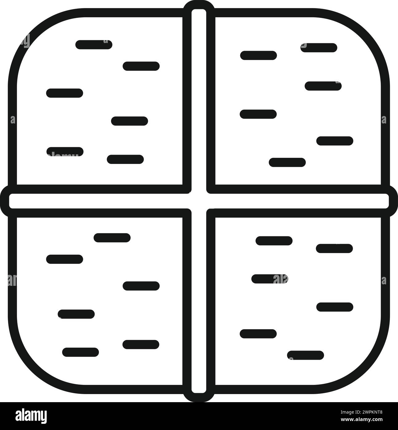 Umrissvektor des Symbols für getrockneten Heustapel. Farm Food. Ernteelement Natur Bio Stock Vektor