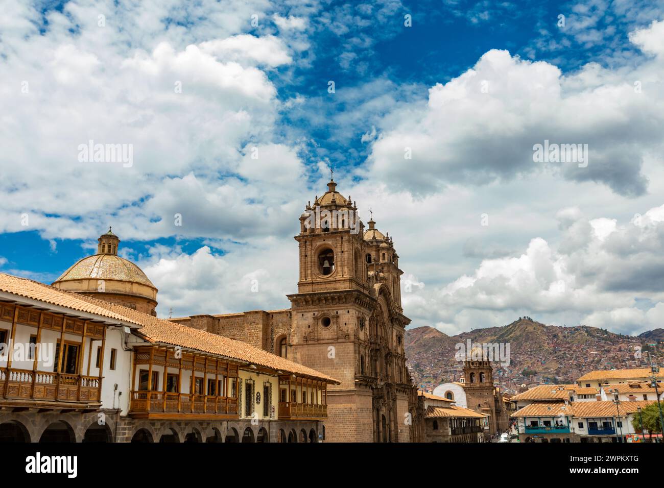 Gebäude in Cusco, Peru, Südamerika Stockfoto