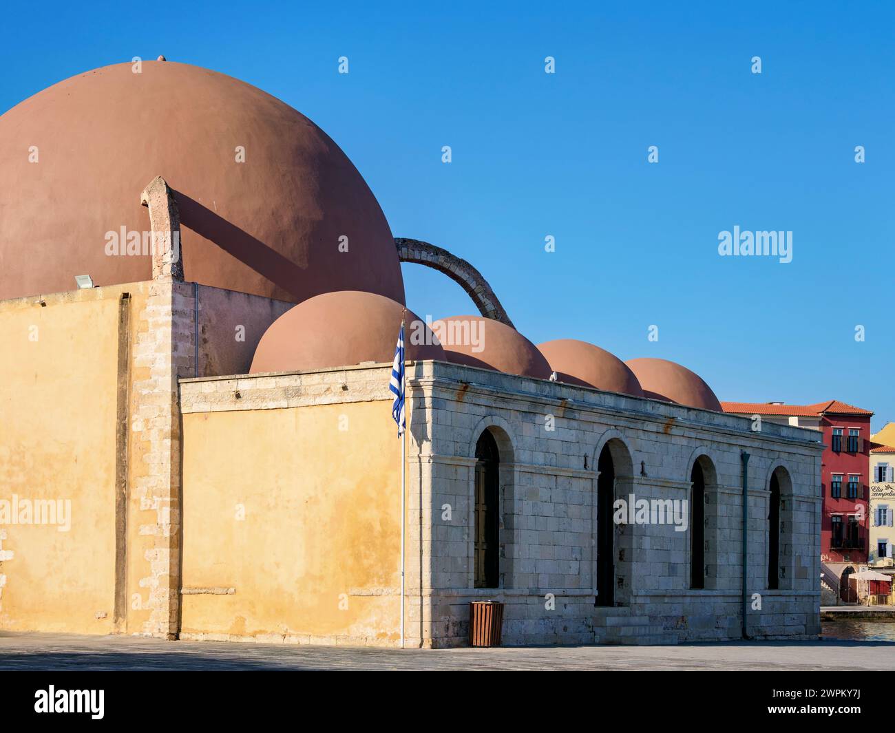 Kucuk Hasan Moschee, Stadt Chania, Kreta, griechische Inseln, Griechenland, Europa Stockfoto