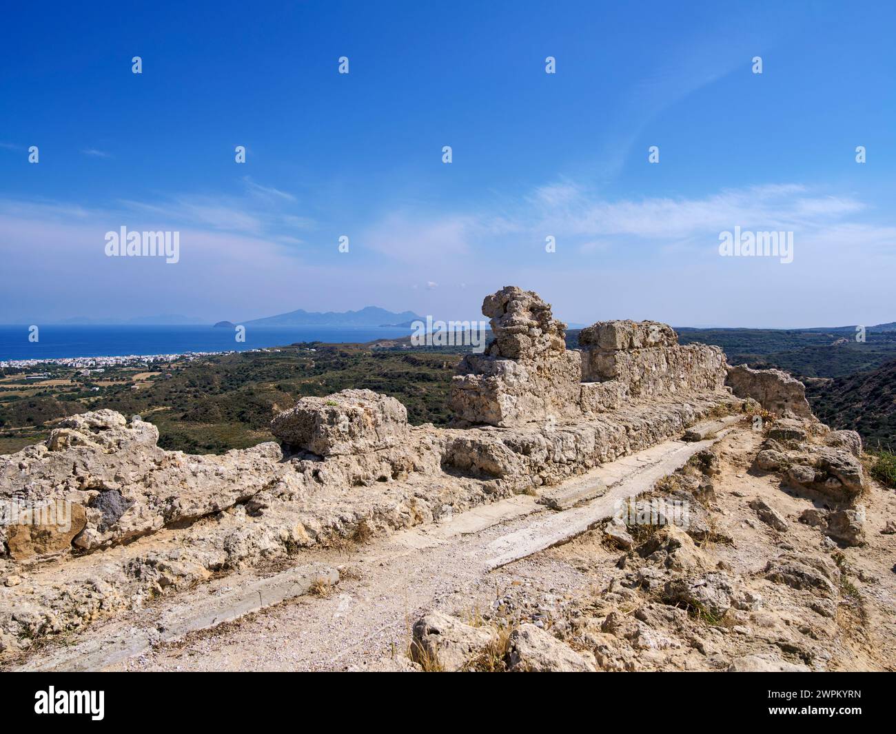 Schloss Antimachia in der Nähe von Kardamaina, Insel Kos, Dodekanese, griechische Inseln, Griechenland, Europa Stockfoto