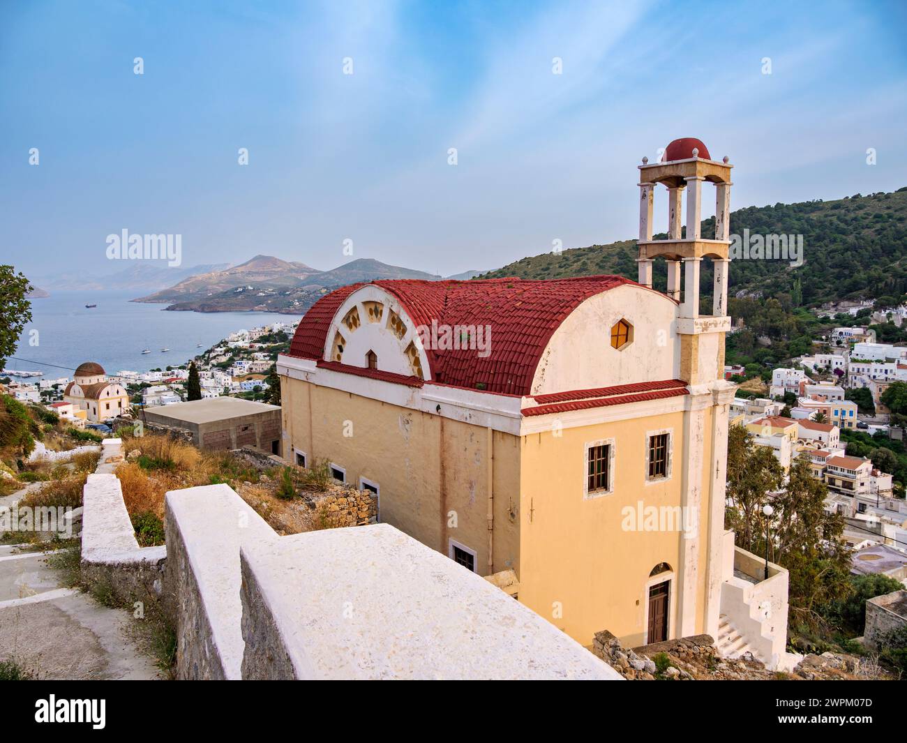 Kirche Agia Paraskevi, Agia Marina, Insel Leros, Dodekanese, griechische Inseln, Griechenland, Europa Stockfoto