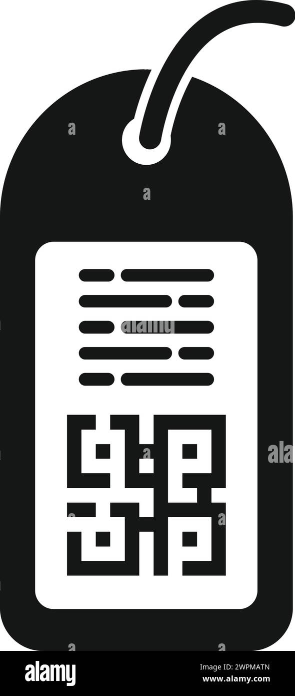 Rabatt-qr-Code-Symbol einfacher Vektor. Promotion in Prozent. Preisschild für Verkauf Stock Vektor