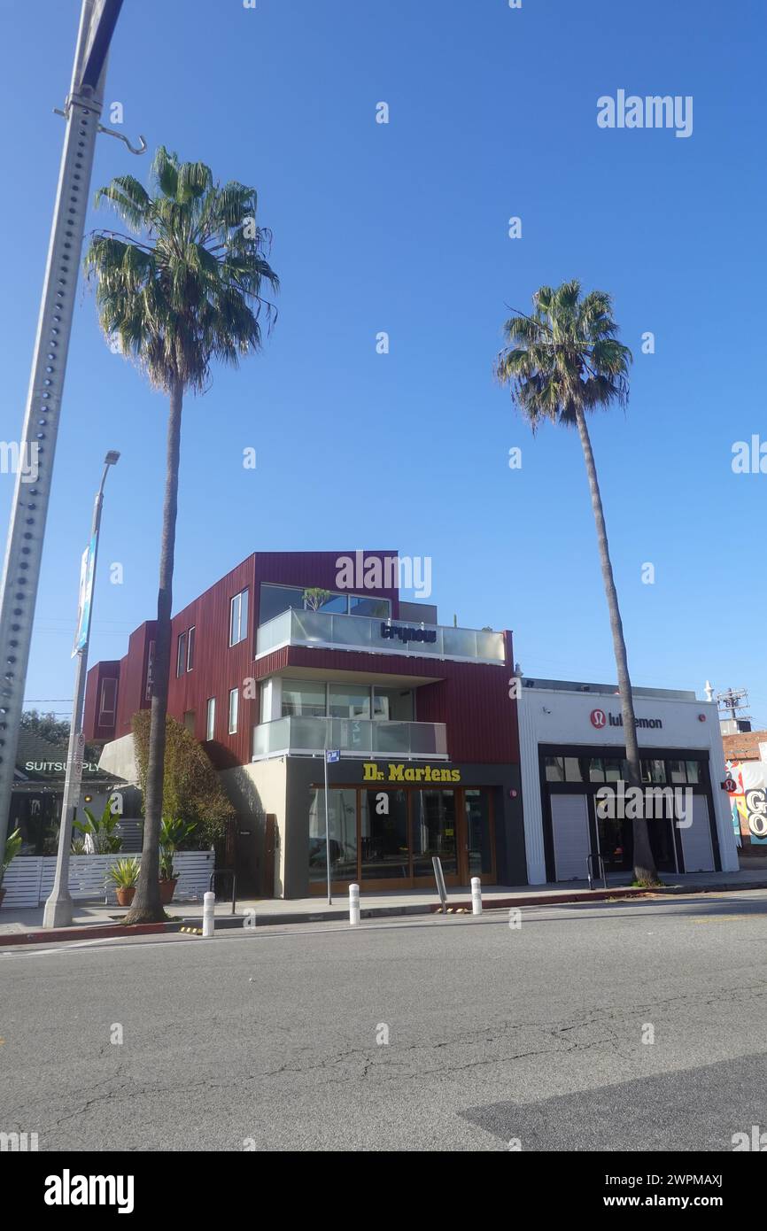 Dr. Martens Shop Abott Kinney Boulevard, Venedig, Santa Monica, Kalifornien, USA Stockfoto