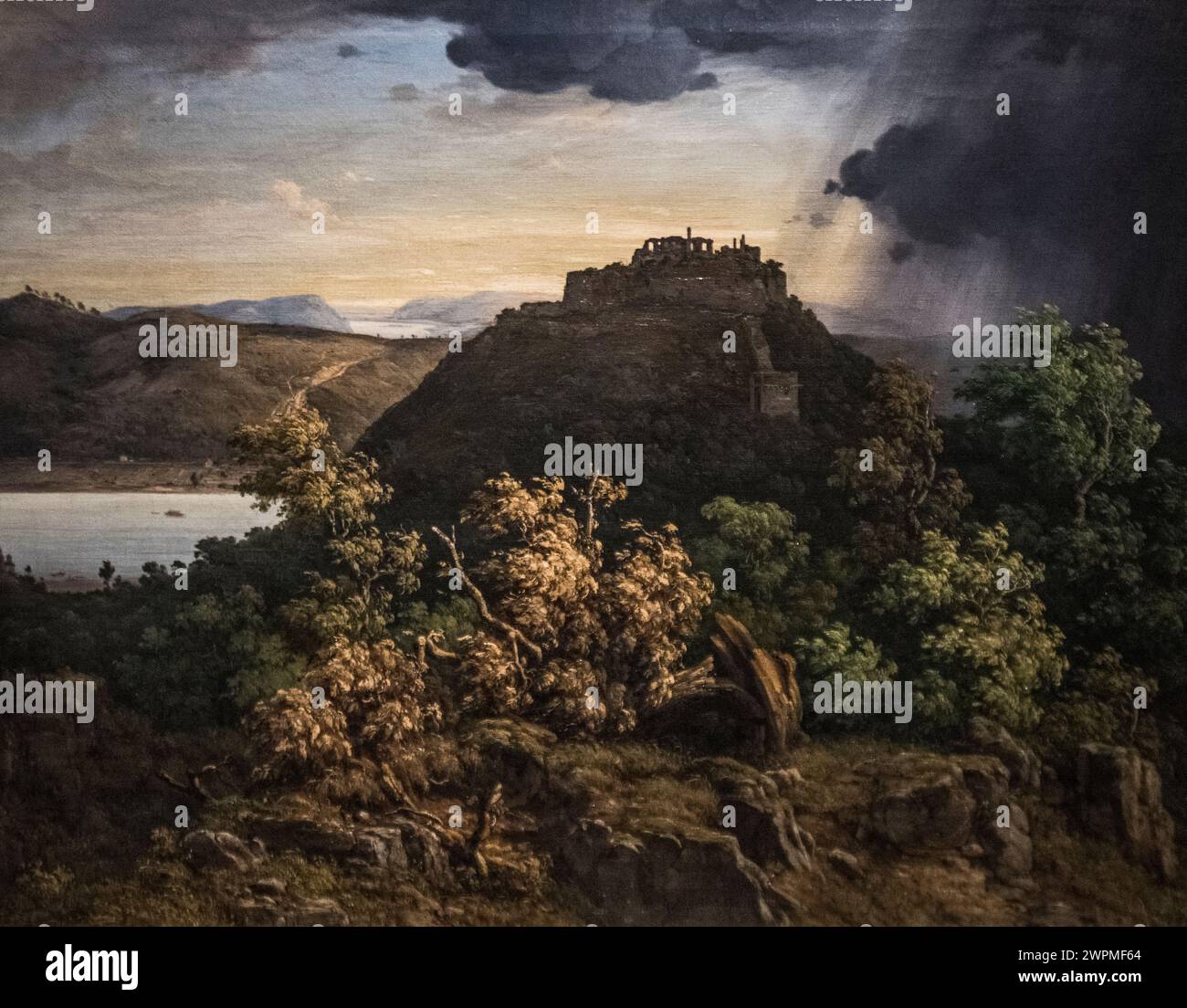 Antal Ligeti: "Visegrad" (1854) Stockfoto