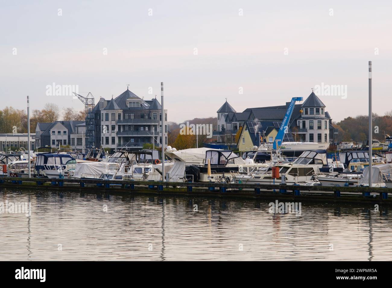 Marina am Datteln-Hamm-Kanal Stockfoto