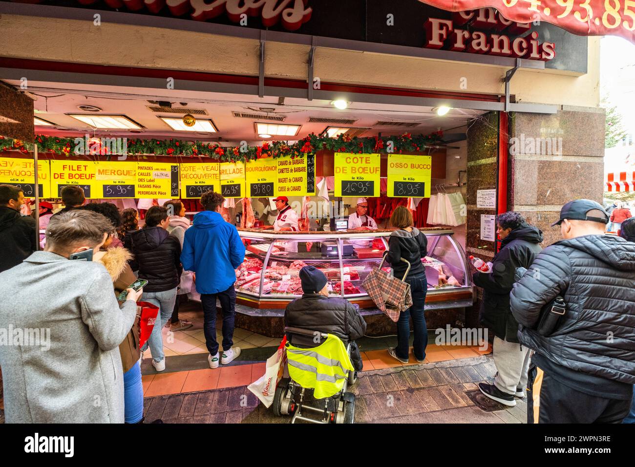 Altstadt von Nizza, im Winter Nizza, Südfrankreich, Cote d'Azur, Frankreich, Europa Stockfoto