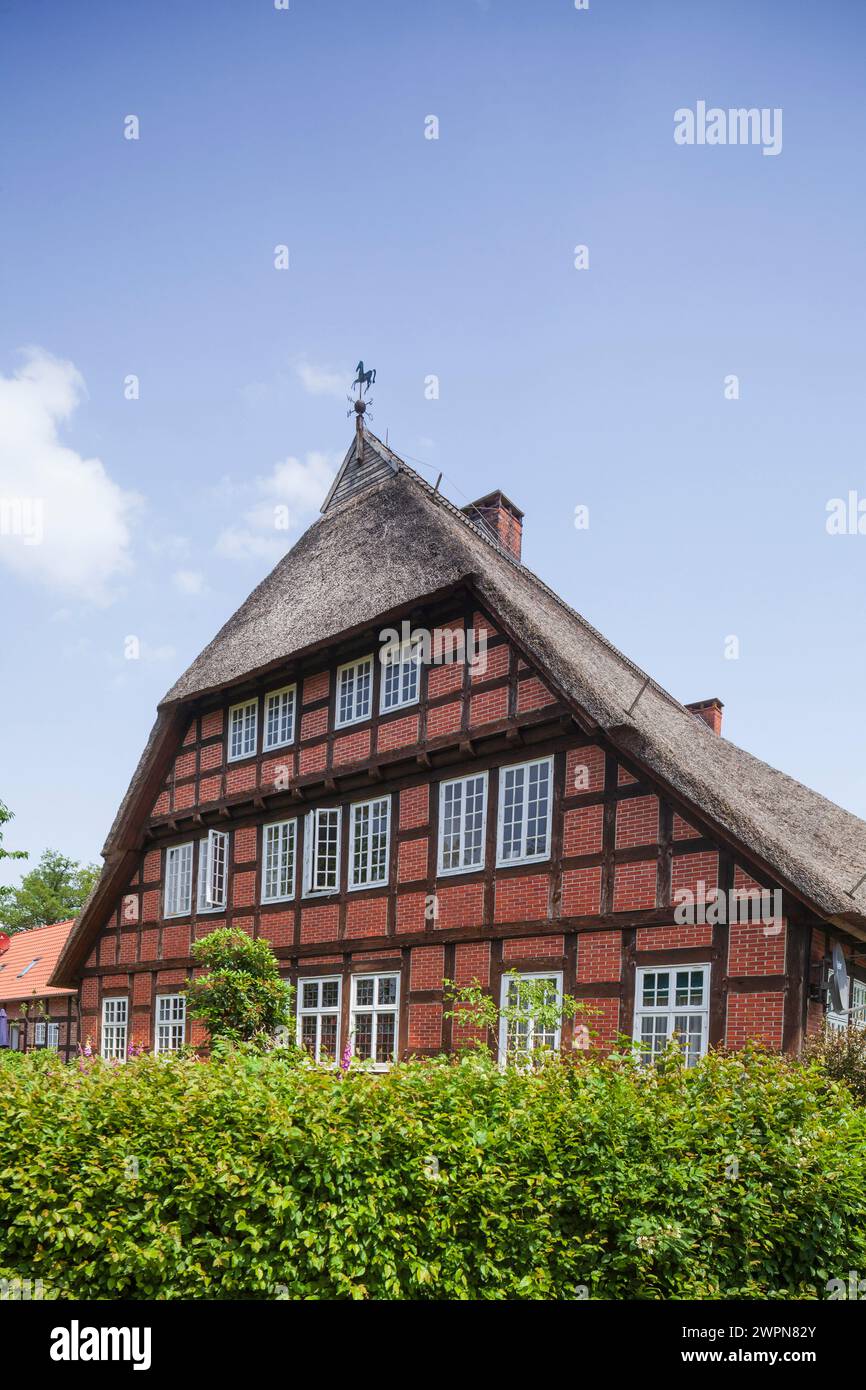 Bauernhaus, Dötlingen, Wildeshauser Geest, Niedersachsen, Deutschland, Europa Stockfoto