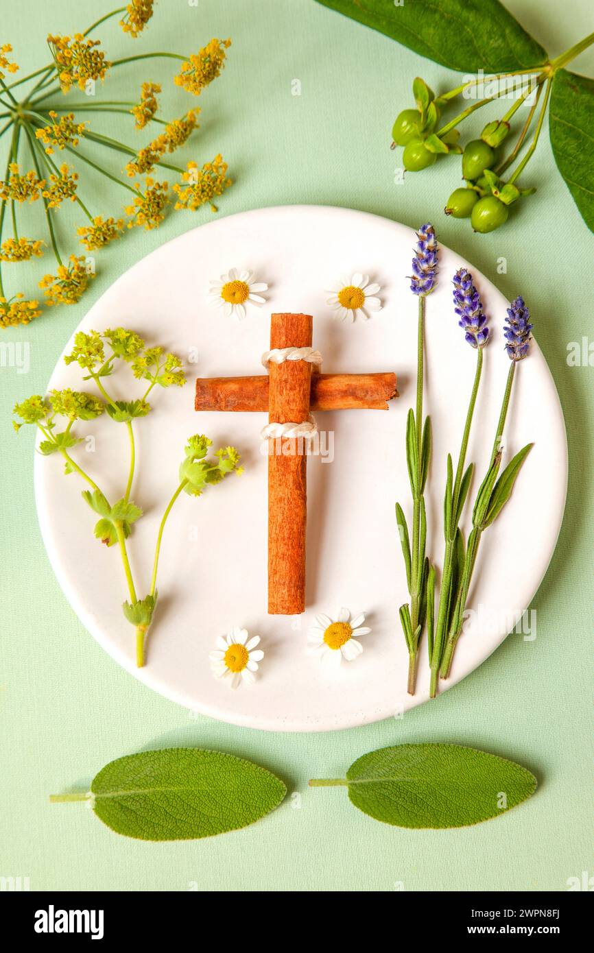 Klostermedizin, Medizin, Heilmethode, alternative Heilmethode, Gesundheit Stockfoto