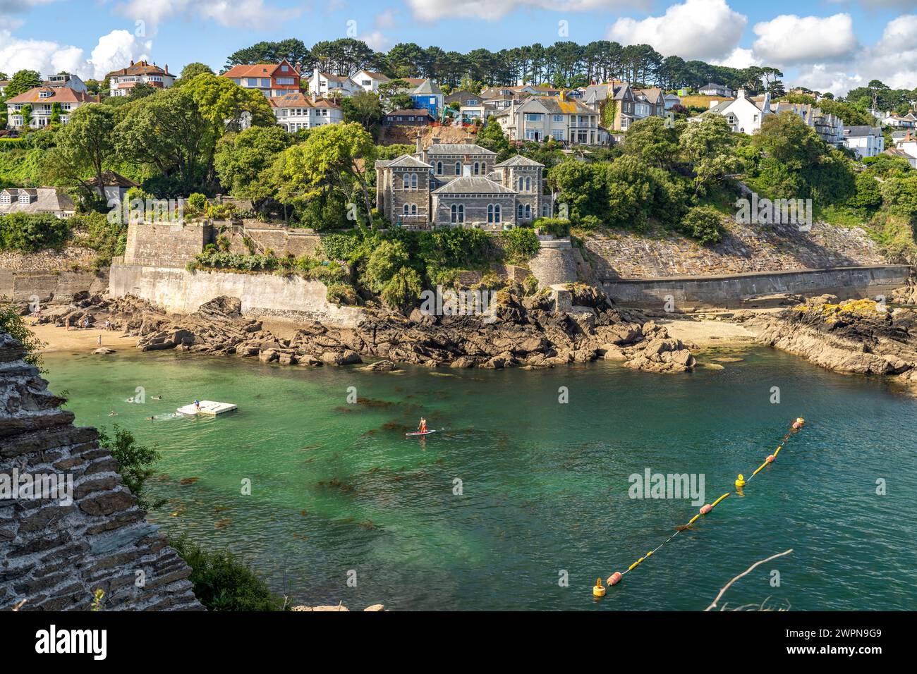 Readymoney Cove in Fowey, Cornwall, England, Großbritannien, Europa Stockfoto