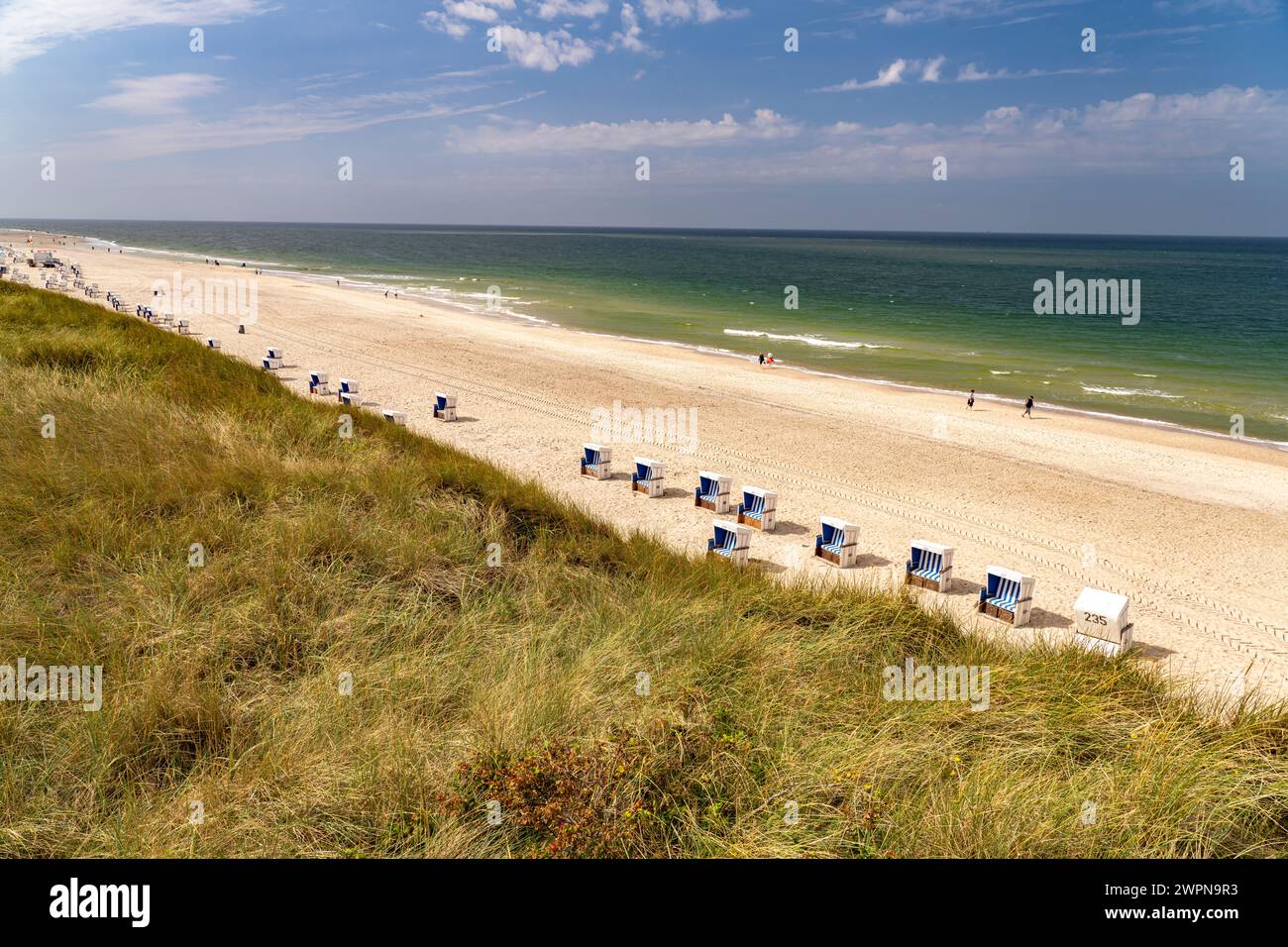 West Beach bei Westerland, Sylt Island, Nordfriesland District, Schleswig-Holstein, Deutschland, Europa Stockfoto