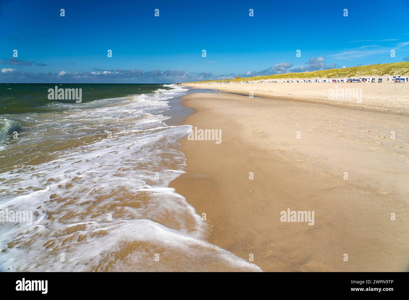 Am Strand von Kampen, Insel Sylt, Landkreis Nordfriesland, Schleswig-Holstein, Deutschland, Europa Stockfoto