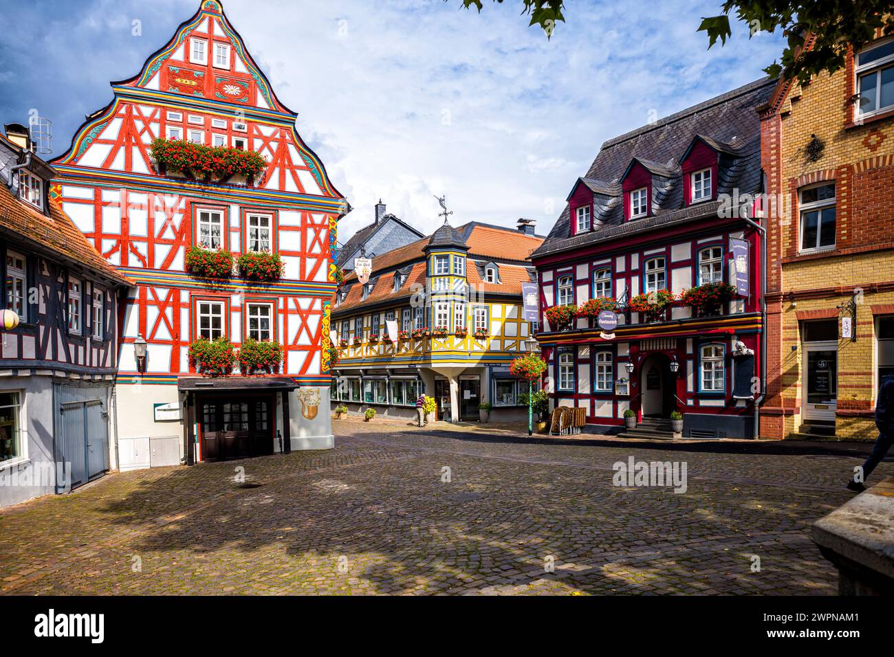 König-Adolf-Platz in Idstein Stockfoto