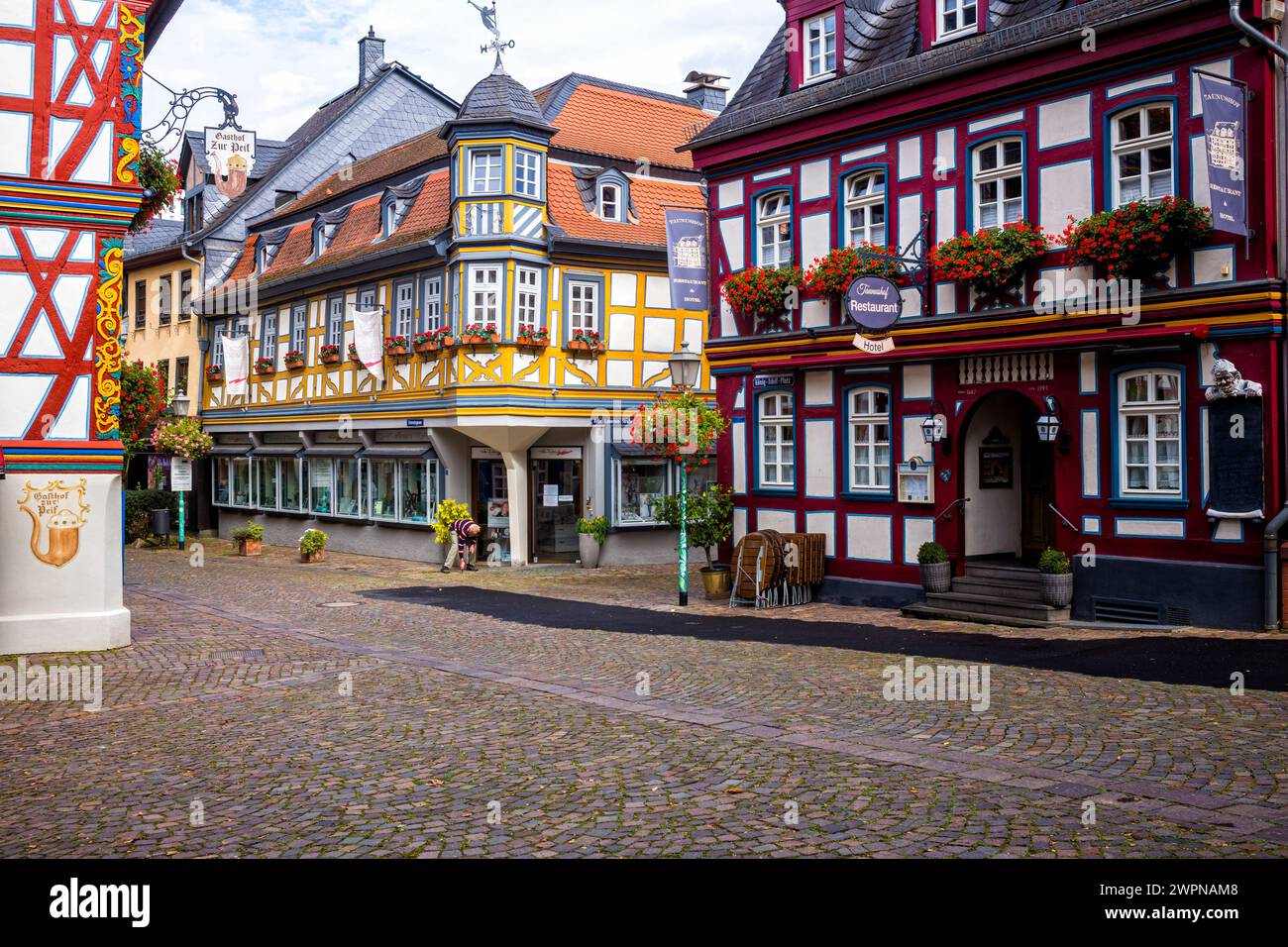 König-Adolf-Platz in Idstein Stockfoto