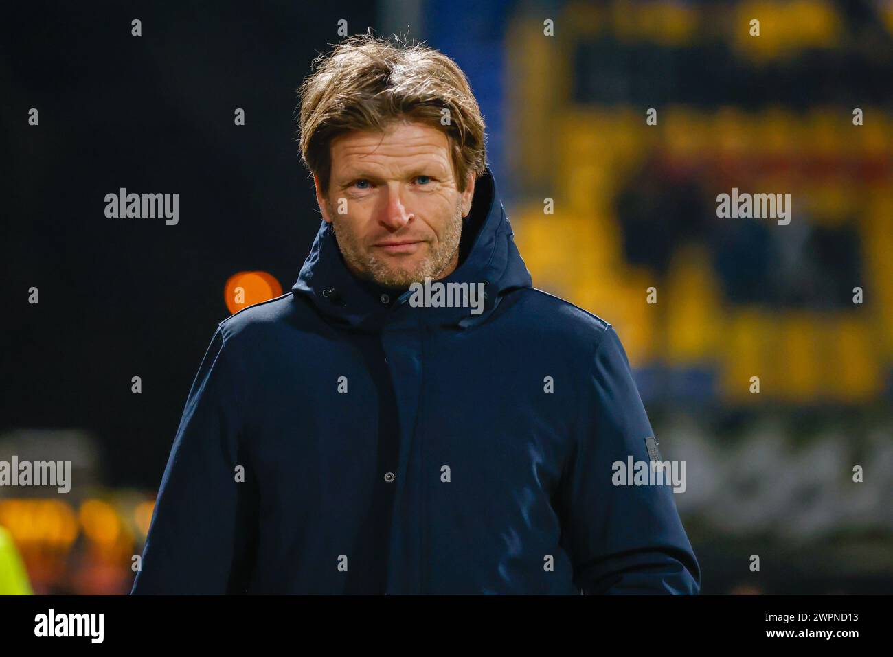 LEEUWARDEN, 08.03.2024, Cambuur Stadion, Fußball, Niederländisch Keuken Kampioen Divisie, Saison 2023/2024, während des Spiels Cambuur - de Graafschap Trainer Jan Vreman Credit: Pro Shots/Alamy Live News Stockfoto