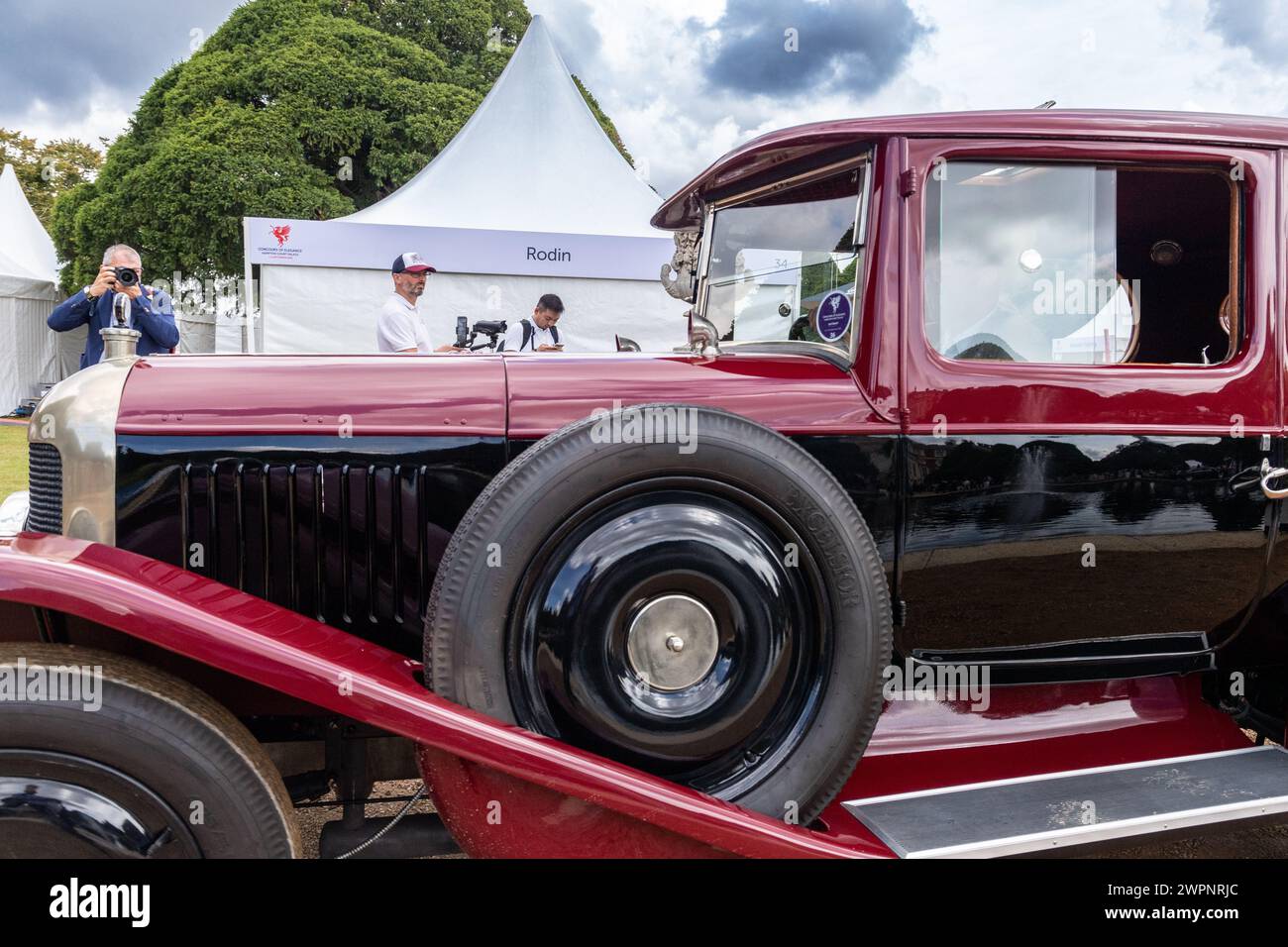 MG Bullnose wird auf dem Concours of Elegance 2023, Hampton Court Palace, London, präsentiert Stockfoto