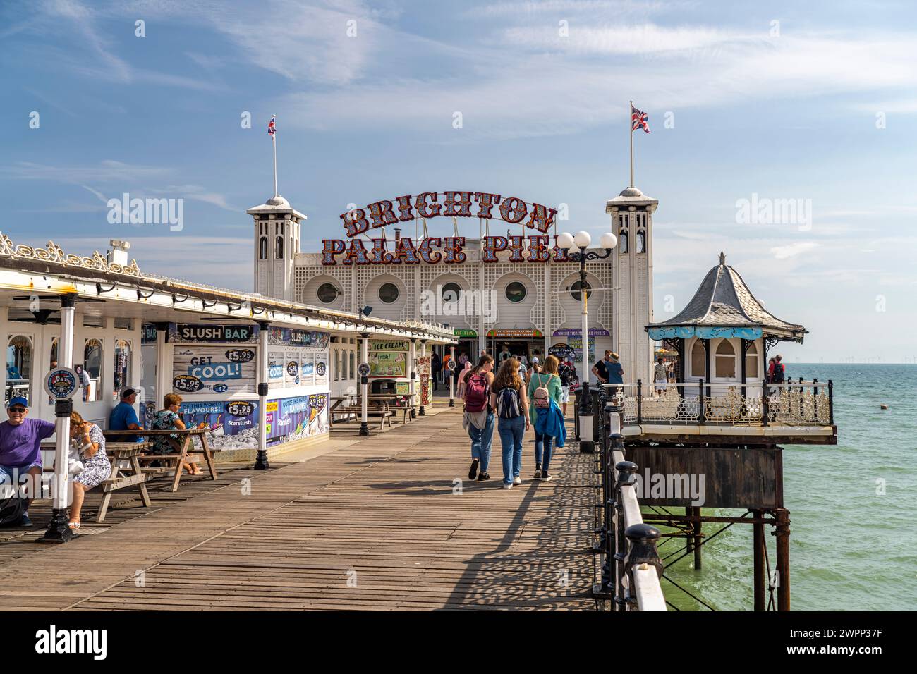 Brighton Palace Pier im Seebad Brighton, England, Großbritannien, Europa Stockfoto