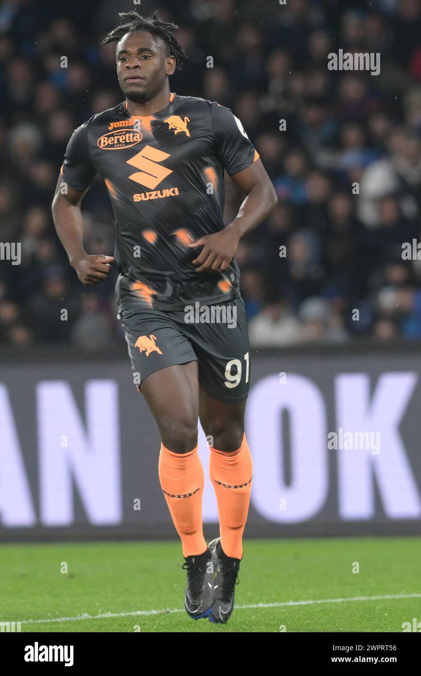 Napoli, Italien, 8. März 2024 Duván Zapata von Torino FC während des Spiels der Serie A zwischen SSC Napoli und Torimo FC Credit:Agostino Gemito/ Alamy Live News Stockfoto