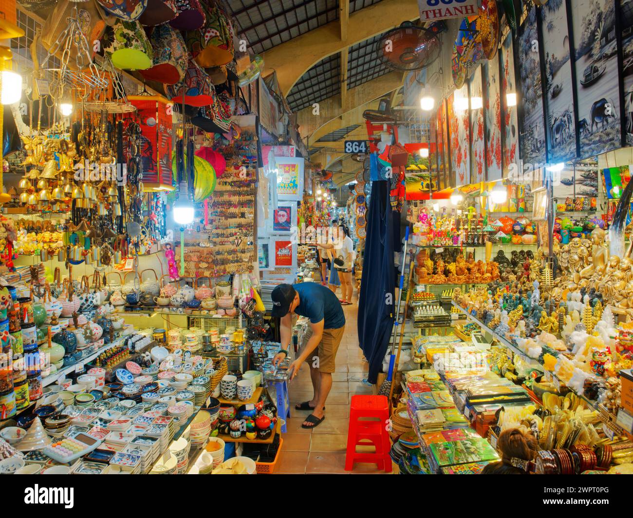 Ben Thanh Market Ho Chi Minh City Vietnam TV000667 Stockfoto