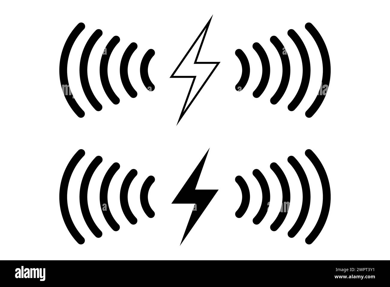 Signal WLAN-Symbolvektor. wlan, wlan-Symbol. Signalsymbol Bildvektor. Stock Vektor