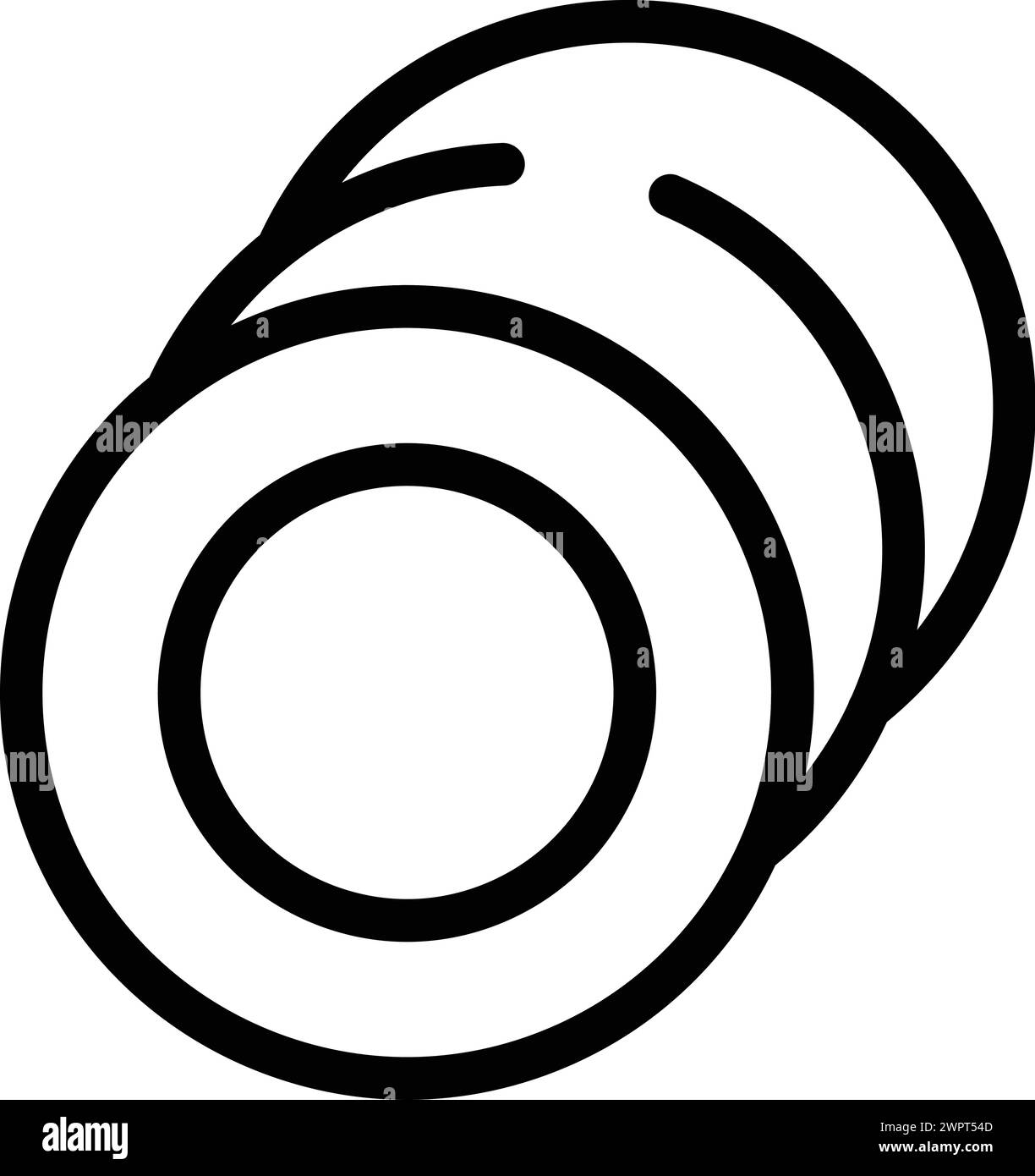 Mahlzeiten Utensilien Symbol Umrissvektor. Keramische Lebensmittelplatten. Küche Haushaltszubehör Stock Vektor