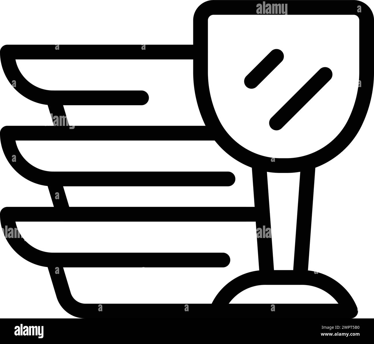 Küche Glaswaren Symbol Umriss Vektor. Glasgeschirr. Küchenutensilien Haushaltszubehör Stock Vektor