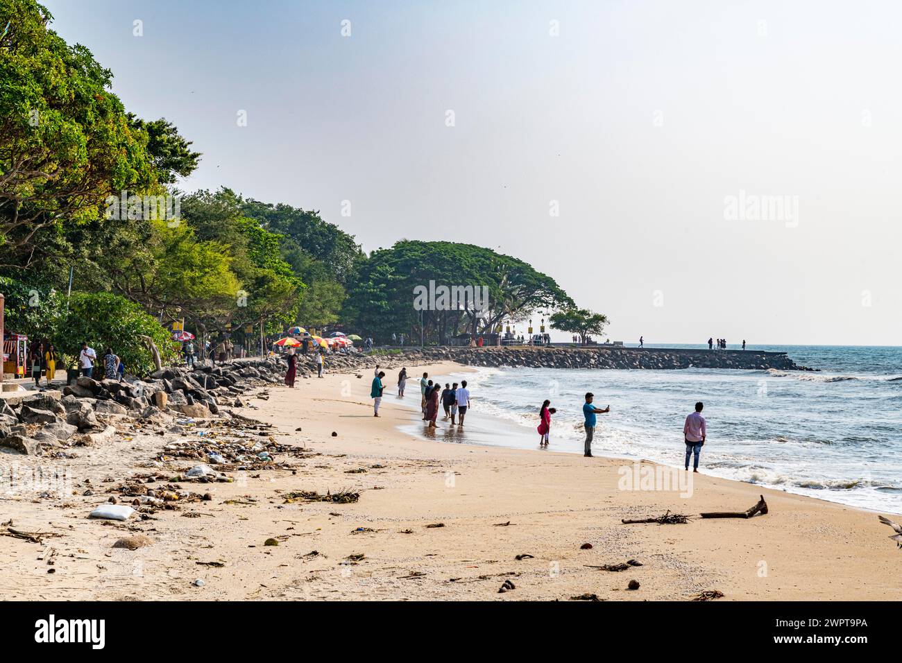 Vasco da Gama Beach, Kochi, Kerala, Indien Stockfoto
