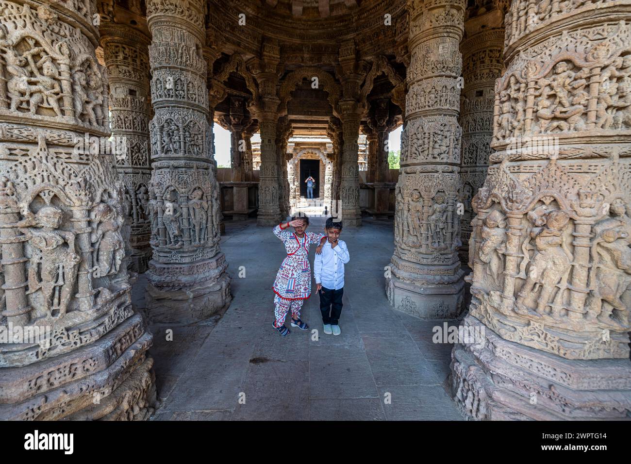Sonnentempel, Modhera, Gujarat, Indien Stockfoto