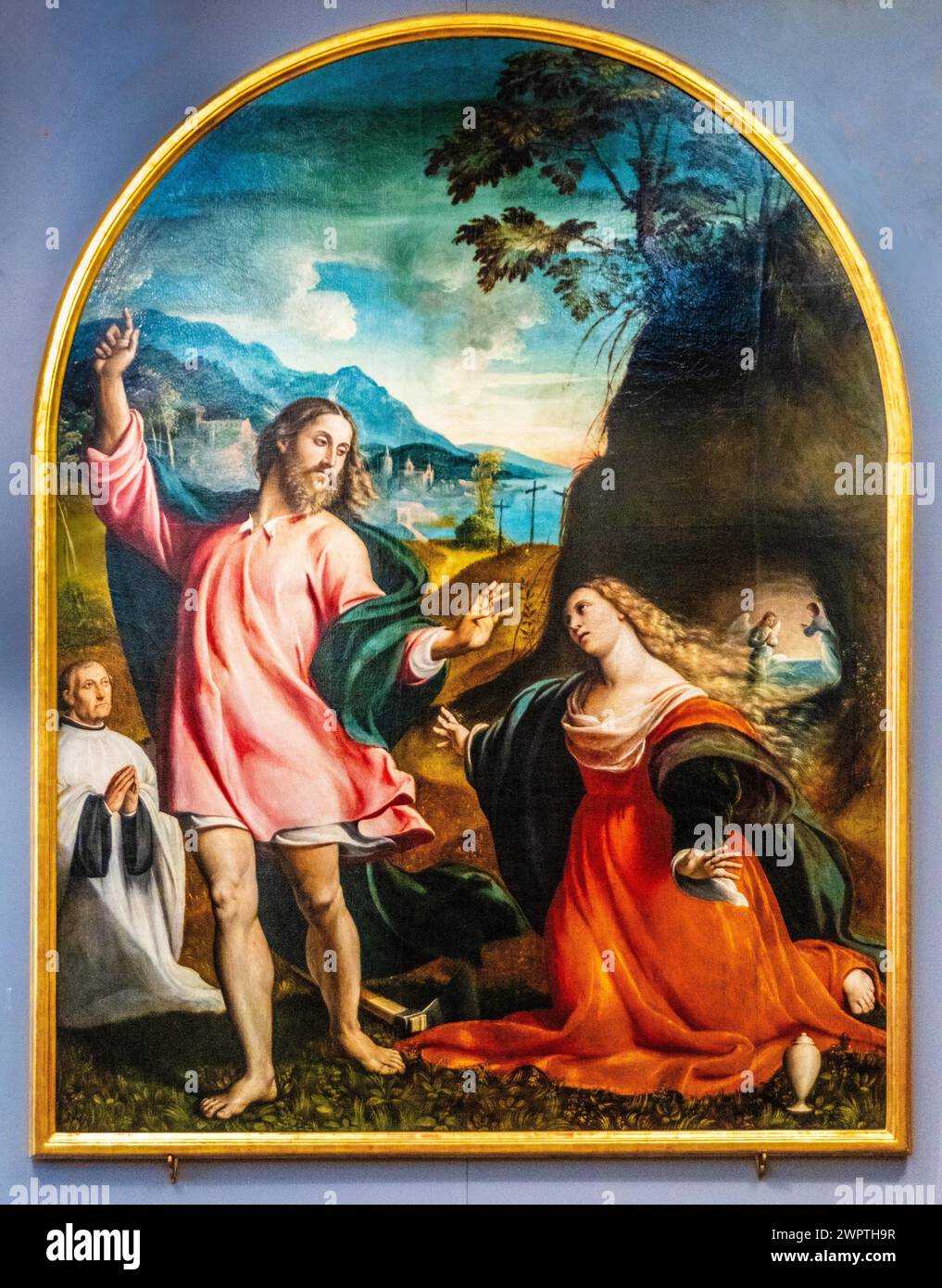 Erscheinung Christi an Magdalena, 1532, Museo Cristiano mit Meisterwerken der lombardischen Skulptur, Cividale del Friuli, Stadt mit historischen Schätzen Stockfoto