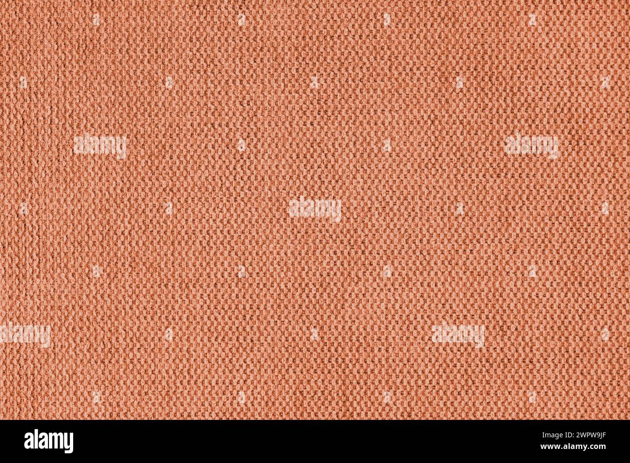 Textilinhalt, orange grobe Stoffstruktur, Stoffstruktur Nahaufnahme, Jacquard gewebte Polsterung, Möbel Textilmaterial, Tapete, Hintergrund Stockfoto
