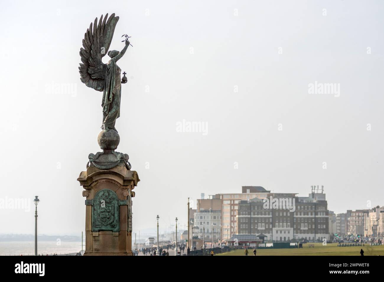 Brighton, 8. März 2024: Die Friedensstatue in Hove Stockfoto