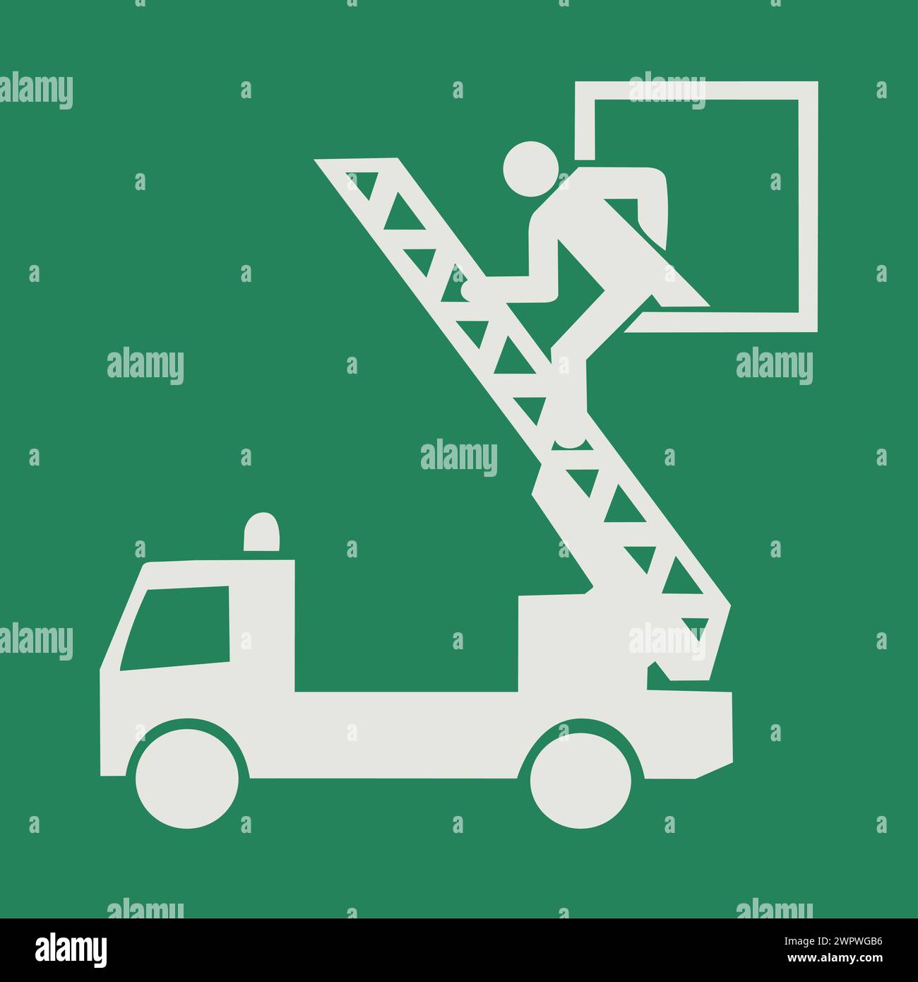 PIKTOGRAMM SICHERHEITSZUSTANDSSCHILD, RETTUNGSFENSTER ISO 7010 – E017 Stock Vektor