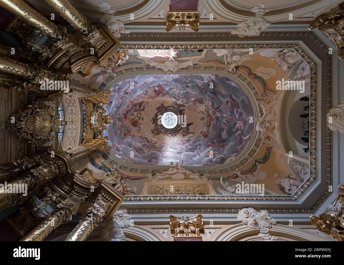 Kapelle des Allerheiligsten Sakramentes, Lateinische Kathedrale, Basilika der Himmelfahrt, Lemberg, Ukraine Stockfoto