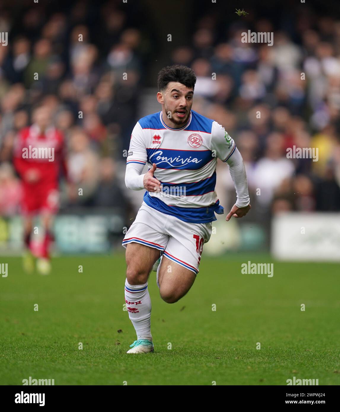 LONDON, ENGLAND - 9. MÄRZ: Ilias Vorsitzender der Queens Park Rangers während des Sky Bet Championship Matches zwischen Queens Park Rangers und Middlesbrough in der Loftus Road am 9. März 2024 in London. (Foto: Dylan Hepworth/MB Media) Stockfoto