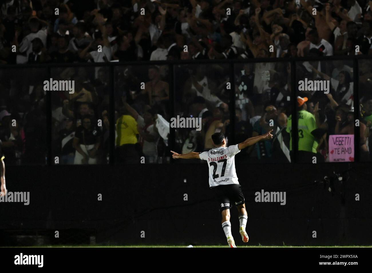 Rio, Brasilien - 07. märz 2024, Galdanes Spieler im Spiel zwischen Vasco da Gama gegen Agua Santa in der dritten Runde des Brasil Cup im Sao Januario Stadium Stockfoto