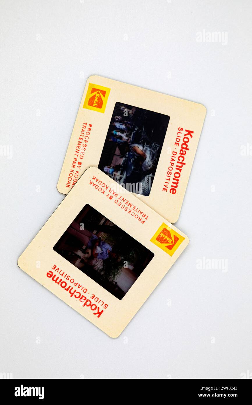 Vintage KODAK Kodachrome Transparentfolien Stockfoto