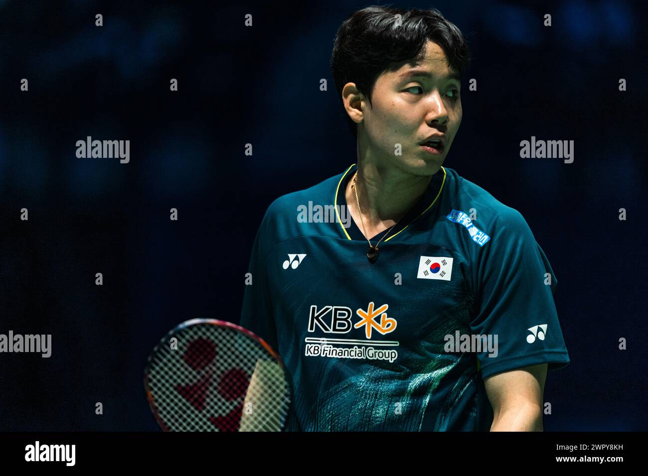 Paris, Frankreich. März 2024. SEO Seung Jae (KOR) Mixed Doppel Halbfinale während der Yonex French Open 2024, Internationaux de France de Badminton, HSBC BWF World Tour Super 750 am 8. März 2024 in der Adidas Arena in Paris, Frankreich - Foto Alexandre Martins/DPPI Credit: DPPI Media/Alamy Live News Stockfoto