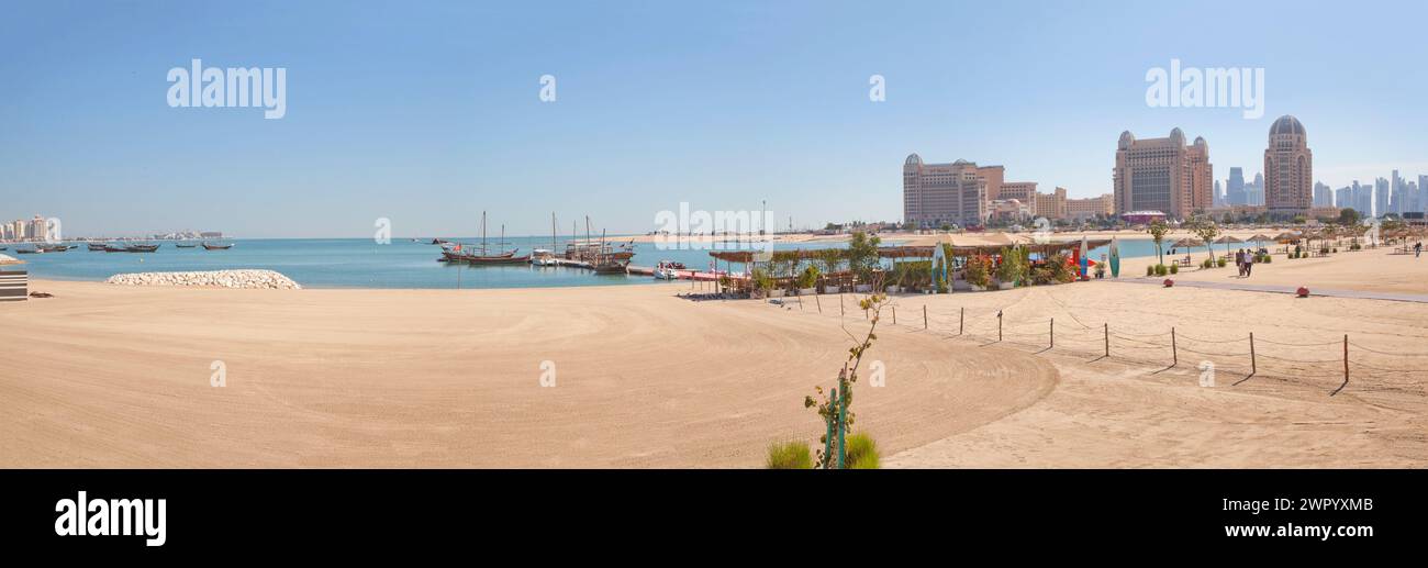 Katara Beach Doha, Katar, Stockfoto